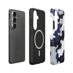 Magnetische Handyhülle – „Camouflage Blue Black“
