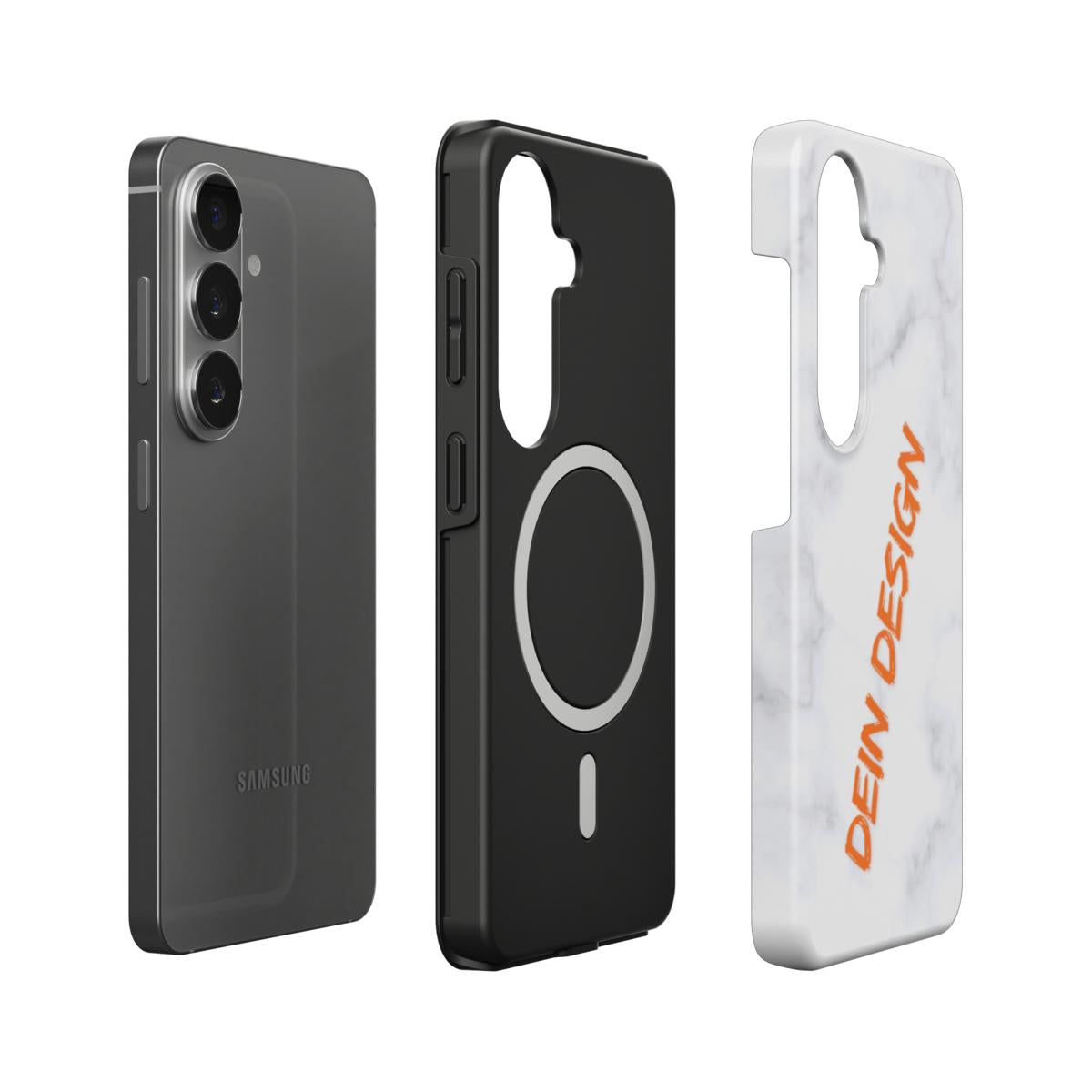 Seitenansicht der stoßfesten Dual-Layer Handyhülle für den individuellen Foto-Druck