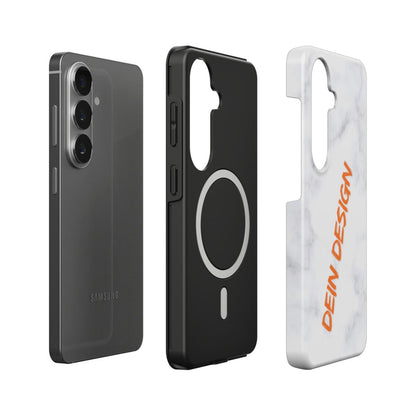 Seitenansicht der stoßfesten Dual-Layer Handyhülle für den individuellen Foto-Druck