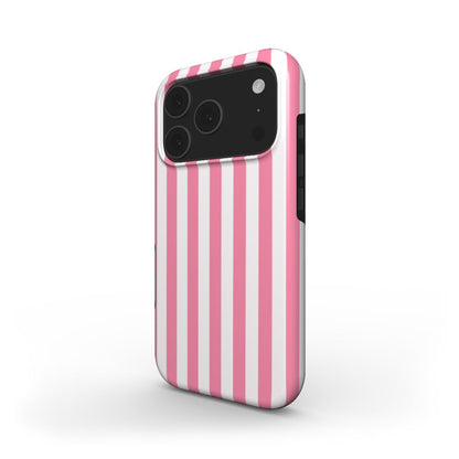 Stossfeste Handyhülle im Bonbon-Rosa Design - Seitenansicht