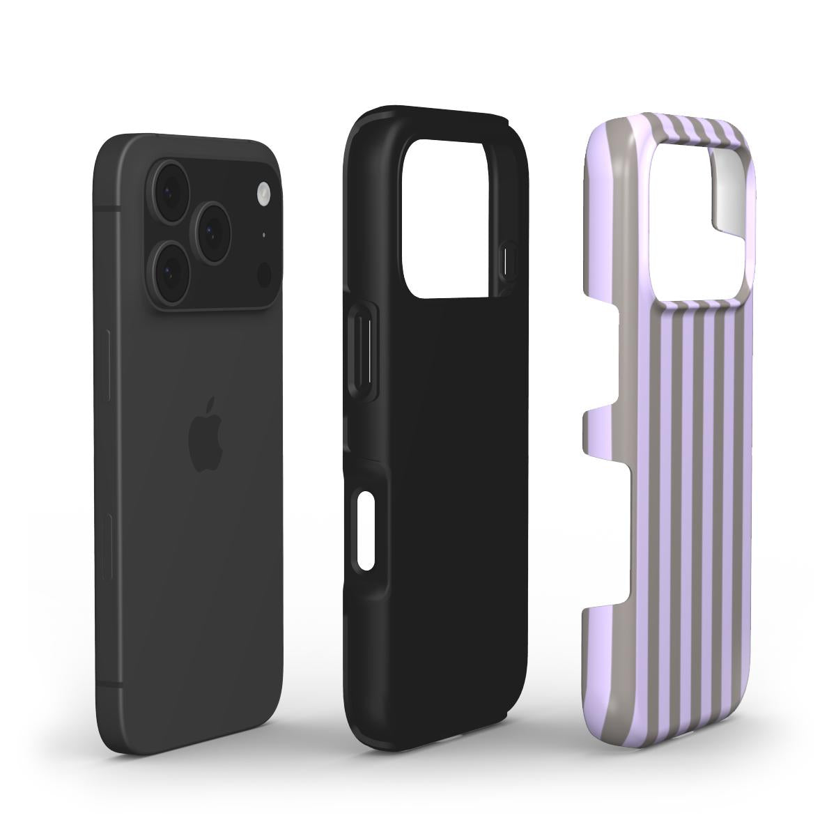 Detailansicht der Dual-Layer Technologie und des Flieder-Nebel Musters