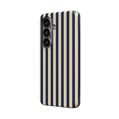 Magnetische Handyhülle im Marine-Beige Design - Seitenansicht