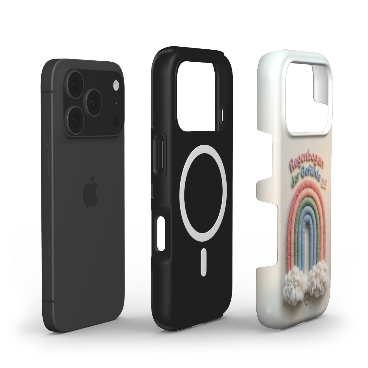 Innenansicht der Handyhülle mit integriertem MagSafe Magnetring und Kameraschutz