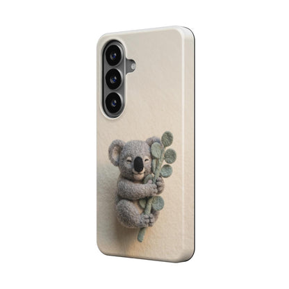 Magnetische Handyhülle Kuschel-Koala für Samsung Smartphones Rückseite