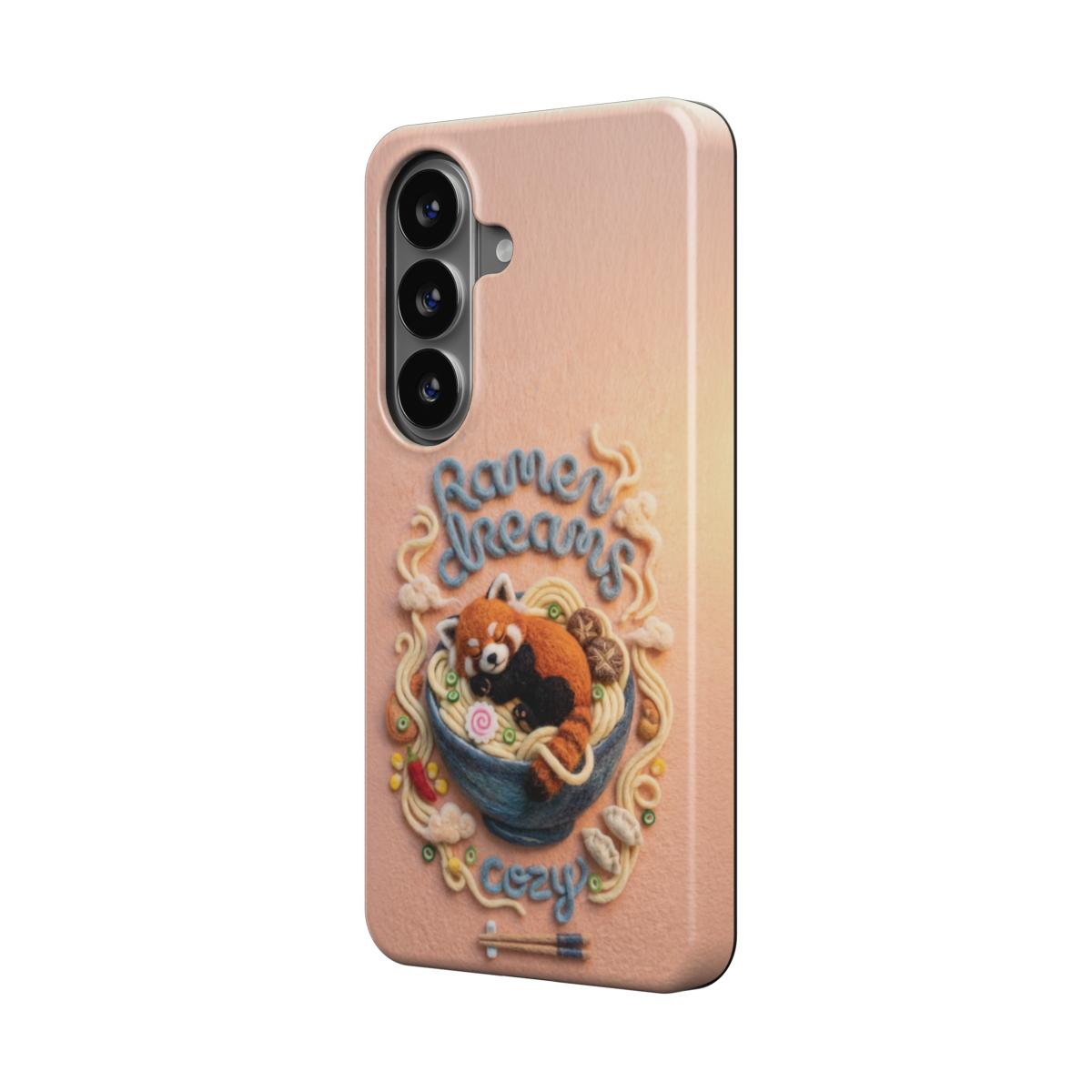 Magnetische Handyhülle Ramen Dreams Red Panda für Samsung Smartphones Rückseite