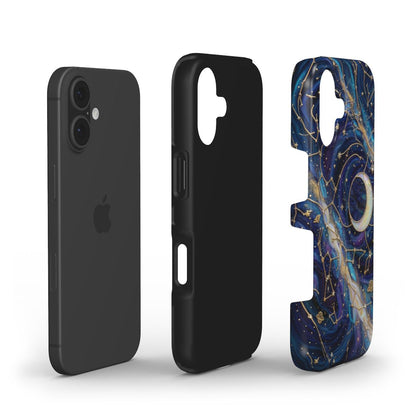 Stoßfeste Handyhülle Sternenhimmel Nacht – Lumina Mosaik Edition – Dual Layer Aufbau – TPU Kern und Polycarbonat Außenschale