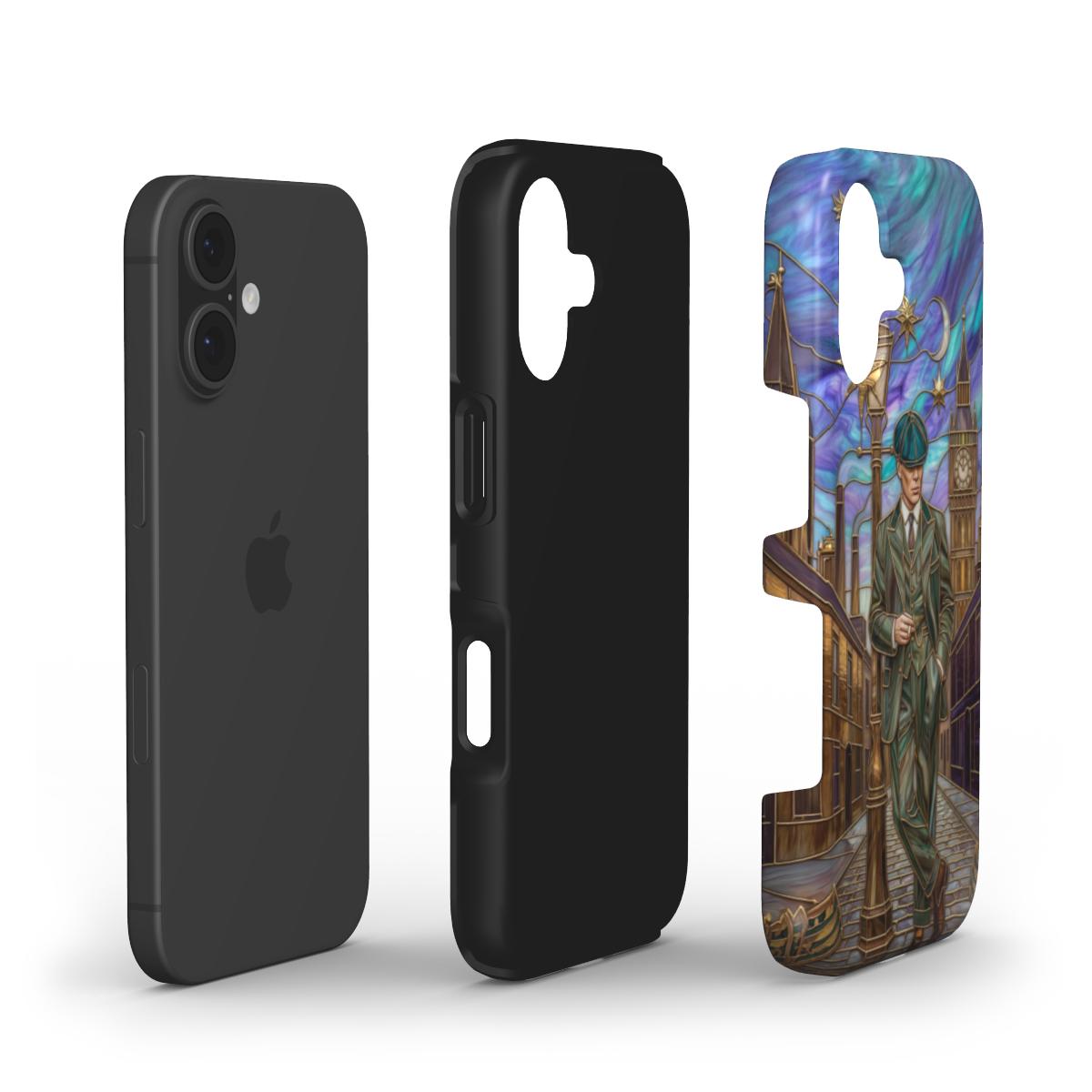 Stoßfeste Handyhülle Gentleman London – Lumina Mosaik Edition – Dual Layer Aufbau – TPU Kern und Polycarbonat Außenschale