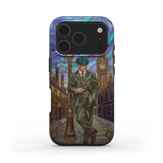 MagSafe Handyhülle Gentleman London – Lumina Mosaik Edition – Frontansicht auf iPhone – Glasmosaik Design