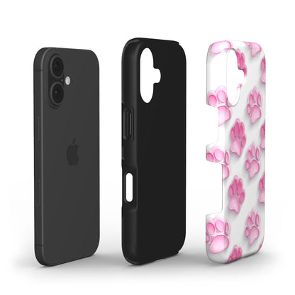 Stoßfeste Handyhülle „Glänzende Pfoten“ – Dual-Layer Aufbau mit TPU und Polycarbonat
