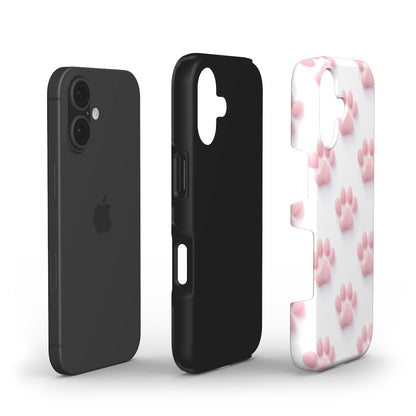 Stoßfeste Handyhülle „Zarte Pfoten“ – Dual-Layer Aufbau mit TPU und Polycarbonat