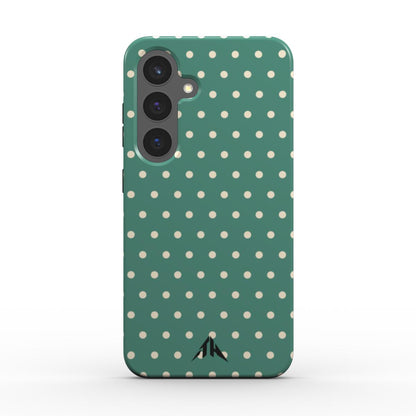 Magnetische Handyhülle „Mint & Creme“ – Rückansicht mit Black-Logo