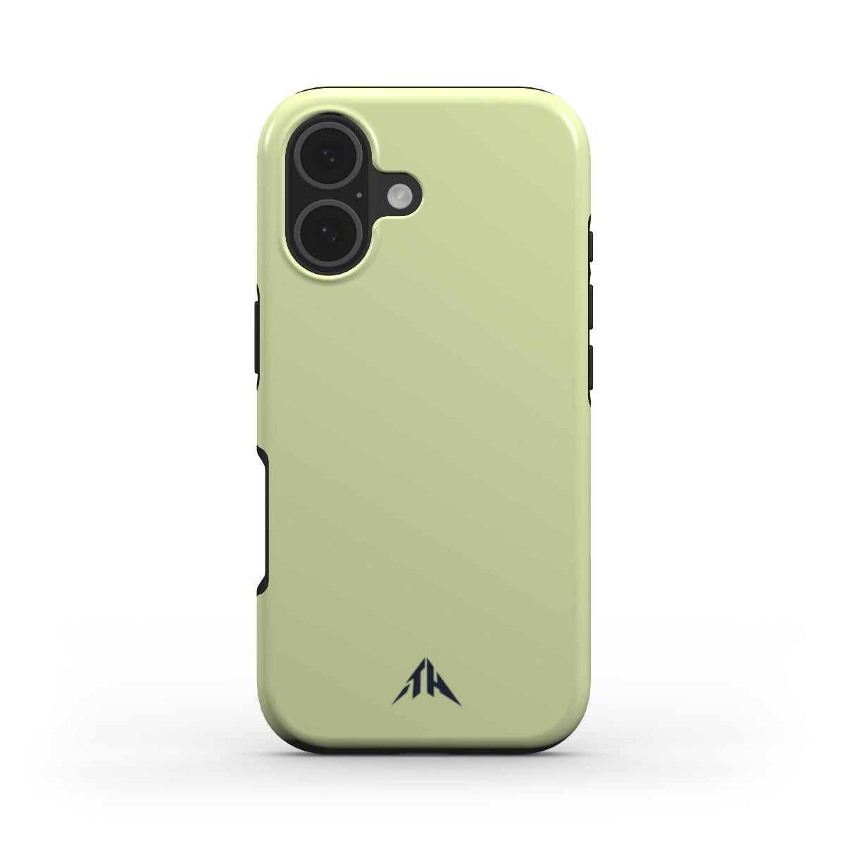 MagSafe Handyhülle „Limettencreme“ – einfarbig Pastell, Rückansicht