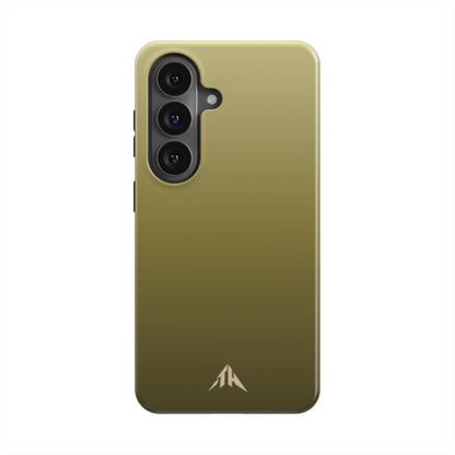 Magnetische Handyhülle „Oliven-Gold“ – Farbverlauf, Rückansicht