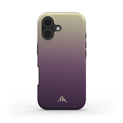 MagSafe Handyhülle „Aubergine-Pistazie“ – Farbverlauf, Rückansicht
