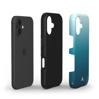Stossfeste Handyhülle „Ozean-Perlmutt“ – Innenansicht mit TPU- und PC-Schale
