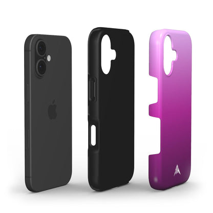 Stossfeste Handyhülle „Magenta-Orchidee“ – Innenansicht mit TPU- und PC-Schale