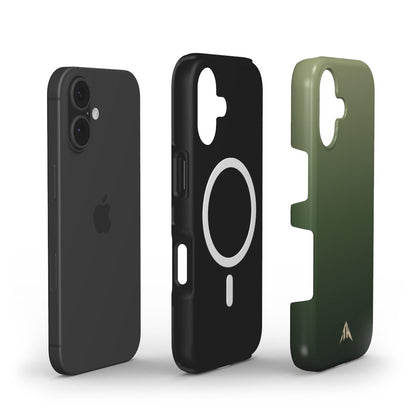 MagSafe Handyhülle „Wald-Khaki“ – Innenansicht mit Magnetring