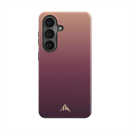 Magnetische Handyhülle „Aubergine-Roségold“ – Farbverlauf, Rückansicht