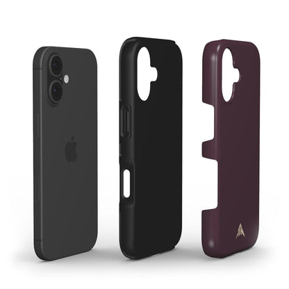 Stossfeste Handyhülle „Plum Noir“ – Innenansicht mit TPU- und PC-Schale