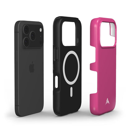 MagSafe Handyhülle „Fuchsia-Samt“ – Innenansicht mit Magnetring