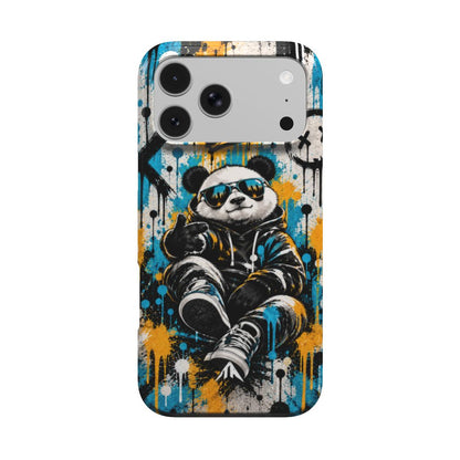 Stossfeste Handyhülle „Urban Panda“ mit Panda-Motiv im Graffiti-Stil – Produktansicht 1