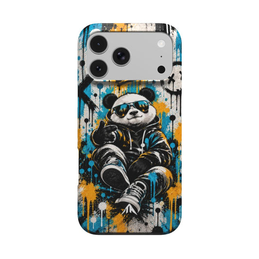 Stossfeste Handyhülle „Urban Panda“ mit Panda-Motiv im Graffiti-Stil – Produktansicht 1