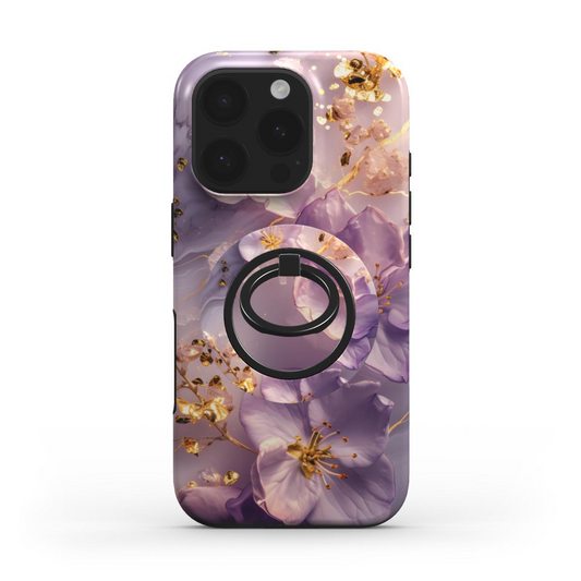 Ringhalter mit passender MagSafe-Hülle im Blumen-Look