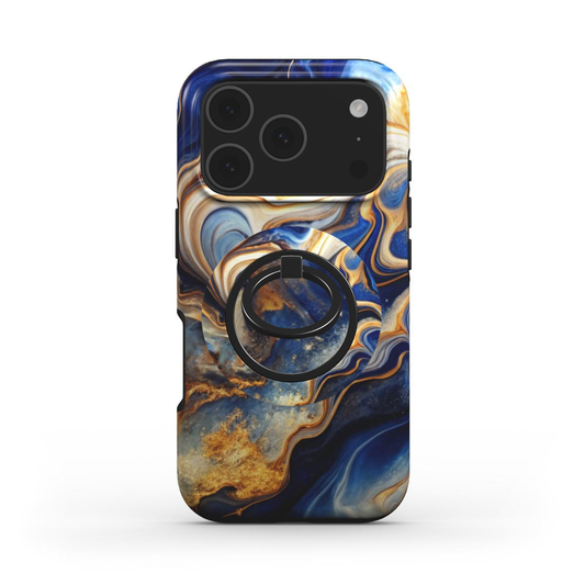 Azure Storm Ringhalter auf passender Handyhülle im gleichen Design