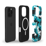 MagSafe Handyhülle – „Camouflage Aqua Blue“