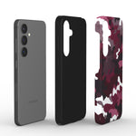 Stossfeste Handyhülle – „Camouflage Burgundy“