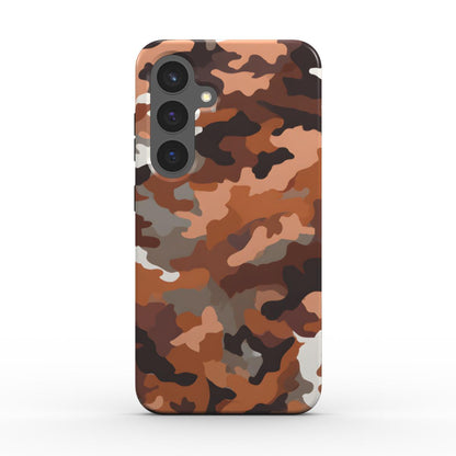 Stoßfeste Handyhülle Camouflage Desert Brown – Rückseite
