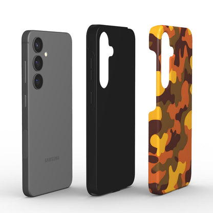Camouflage Fire Orange Tough Case – Stoßfeste Handyhülle mit Dual-Layer-Schutz