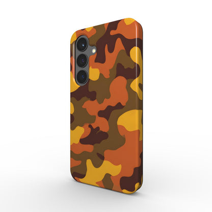 Camouflage Fire Orange Stoßfeste Handyhülle Tough Case – Seitenansicht