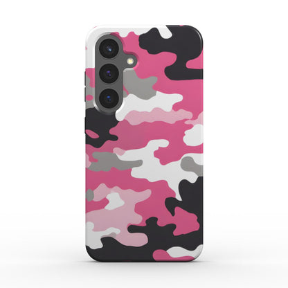 Camouflage Pink Stoßfeste Handyhülle Tough Case – Rückansicht