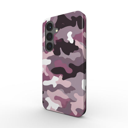 Camouflage Rose Pink Stoßfeste Handyhülle – Seitenansicht