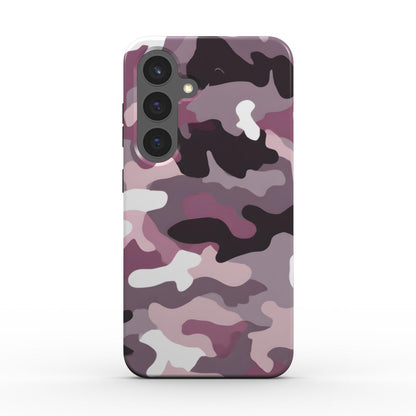 Camouflage Rose Pink Stoßfeste Handyhülle – Rückansicht