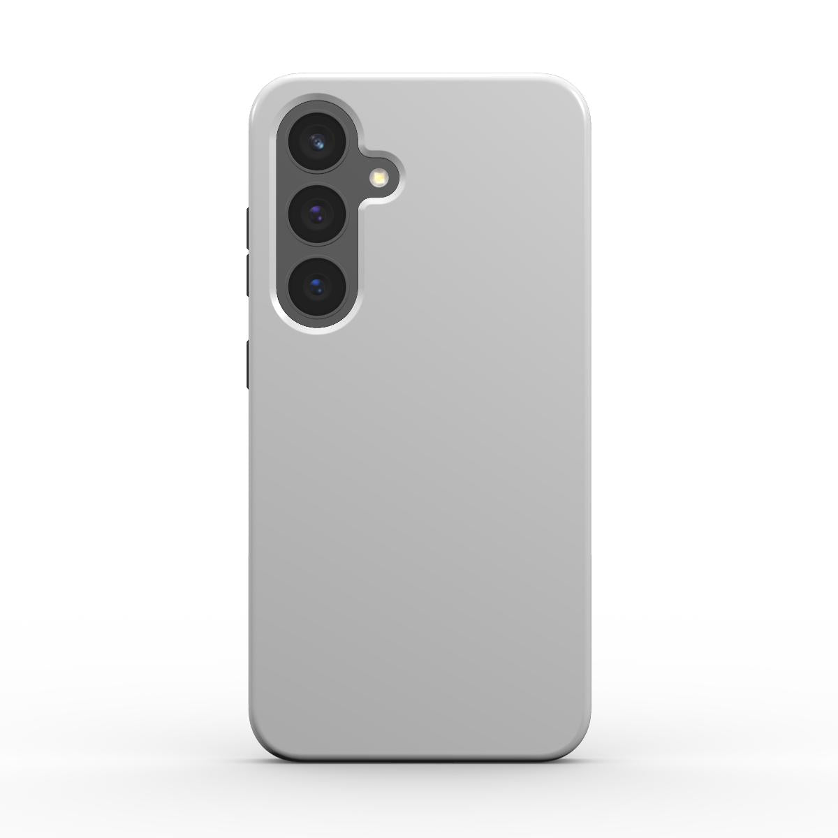 Hellgrau stoßfeste Handyhülle Rückansicht – Dual-Layer Schutzhülle für Smartphones