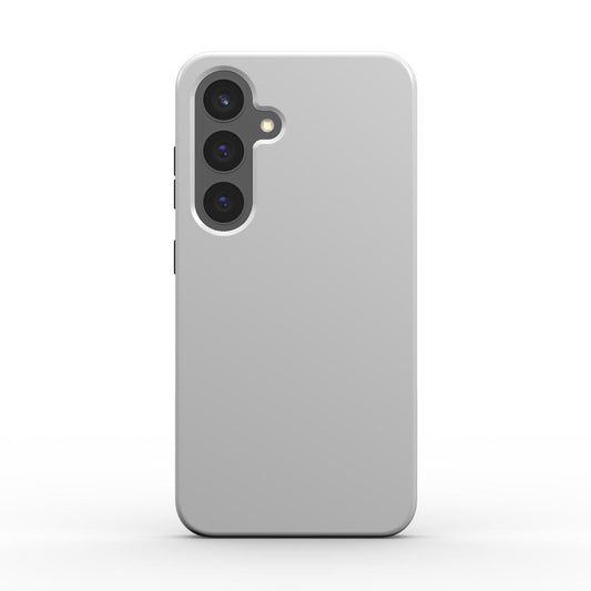 Hellgrau stoßfeste Handyhülle Rückansicht – Dual-Layer Schutzhülle für Smartphones