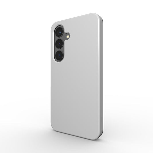 Hellgrau stoßfeste Handyhülle Seitenansicht – minimalistischer Smartphone-Schutz