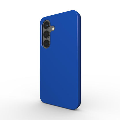 Stoßfeste Handyhülle in Kobaltblau – Seitenansicht