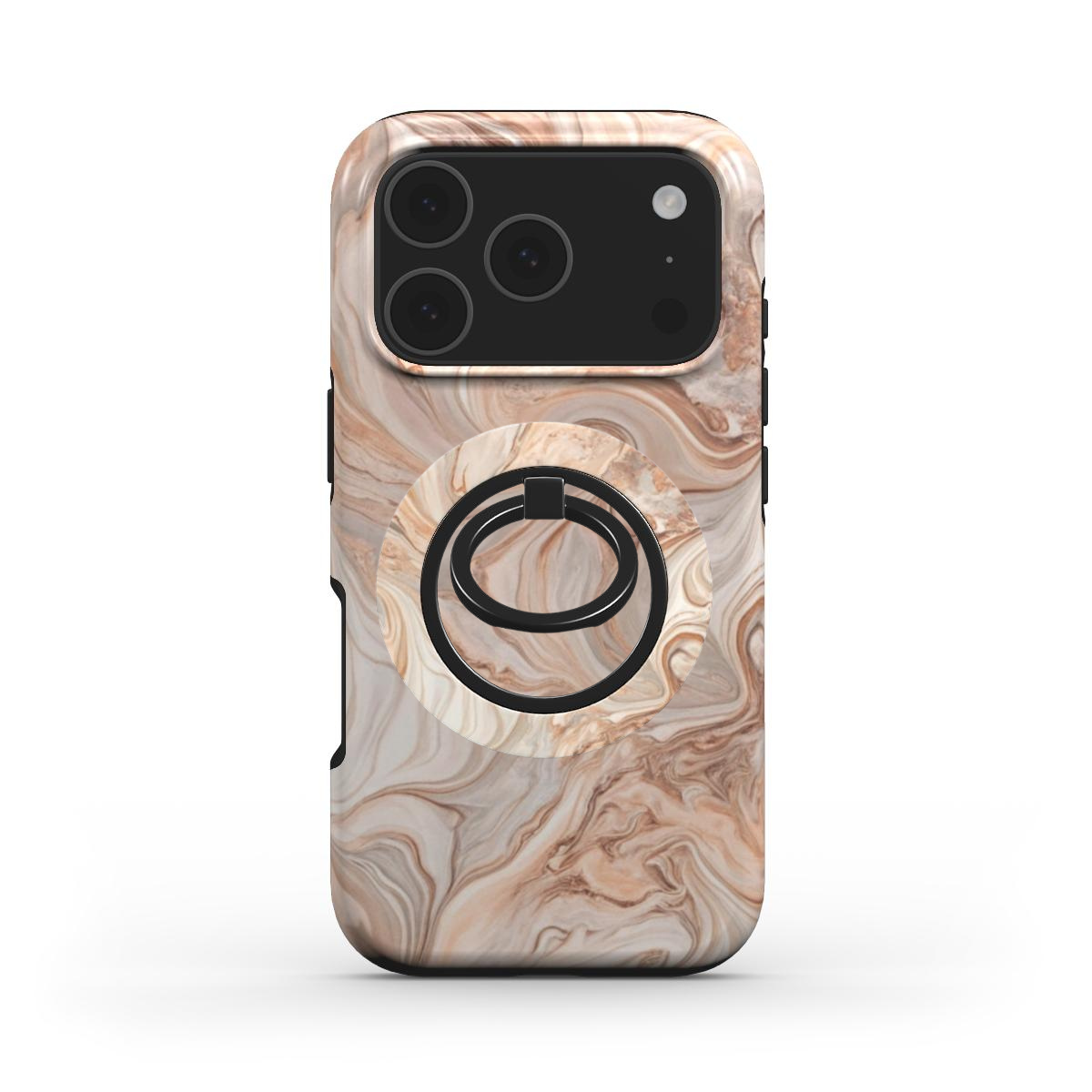 Magnetischer Ringhalter mit passendem Marmor-Design Sandy Marble