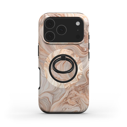 Magnetischer Ringhalter mit passendem Marmor-Design Sandy Marble