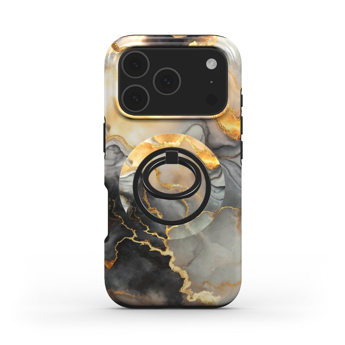 Golden Ember Ringhalter auf passender Handyhülle im gleichen Design