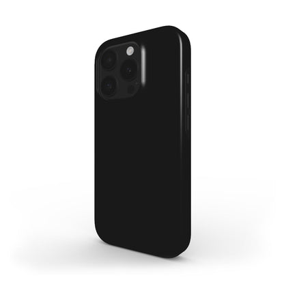 MagSafe Handyhülle Schwarz schräge Ansicht mit Kameraausschnitt