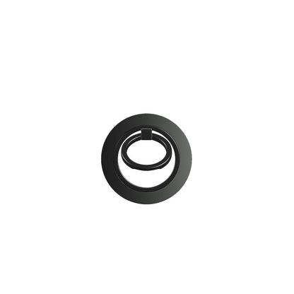 Magnetischer Ringhalter Schwarz Grau Verlauf – Frontansicht auf Weiss