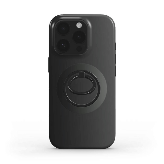 Passende Case-Mockup mit Schwarz Grau Verlauf und Ringhalter