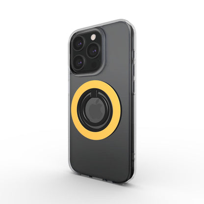 Pfirsich Ringhalter seitlich an Smartphone