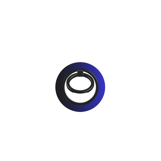 Magnetischer Ringhalter Schwarz Blau – Vorderansicht
