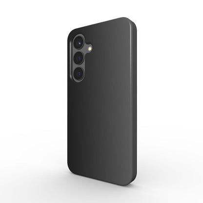  Stoßfeste Handyhülle Schwarz Grau Farbverlauf, Rückseite schräg