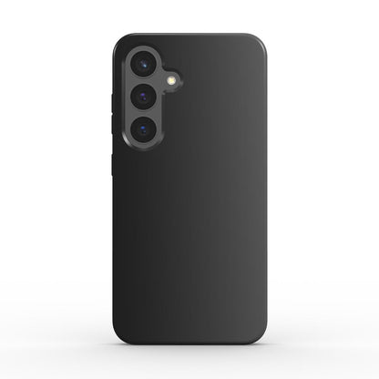 Stoßfeste Handyhülle Schwarz Grau Farbverlauf, Rückseite frontal